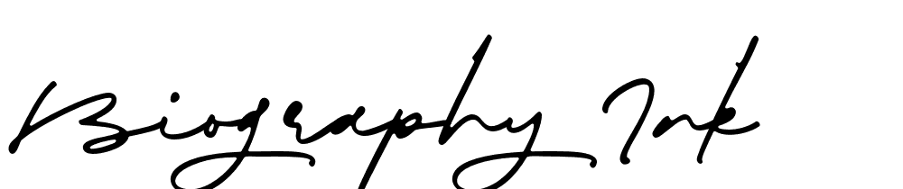 Biography-Ink font family download free