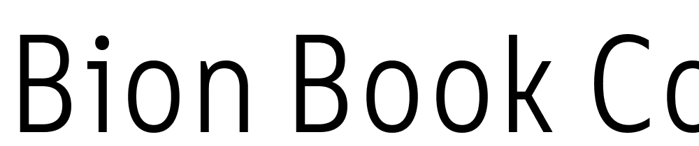 Bion-Book-Cond font family download free