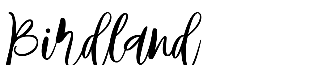 birdland font family download free