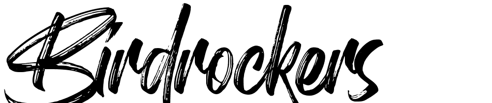Birdrockers font family download free