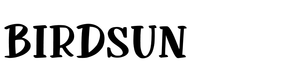 Birdsun font family download free