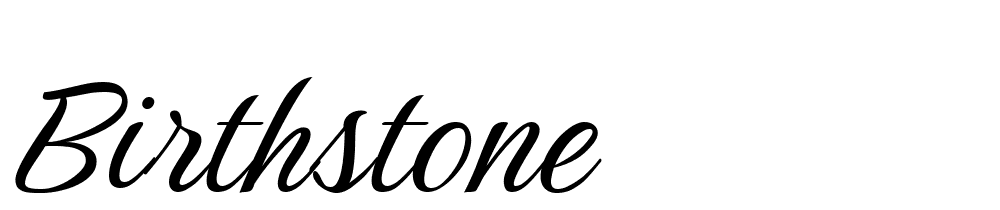 birthstone font family download free