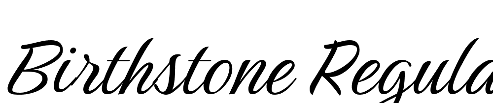 Birthstone-Regular font family download free