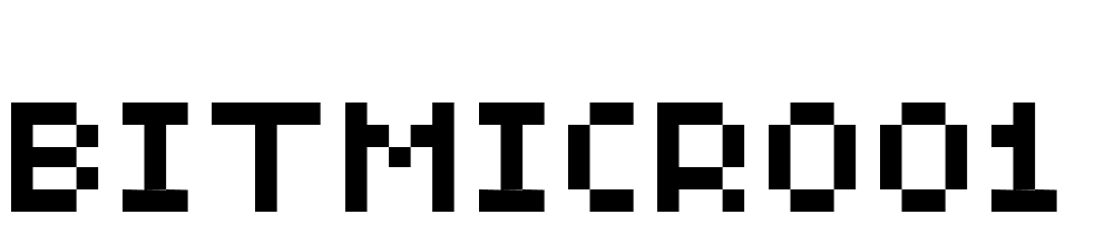 BitMicro01 font family download free