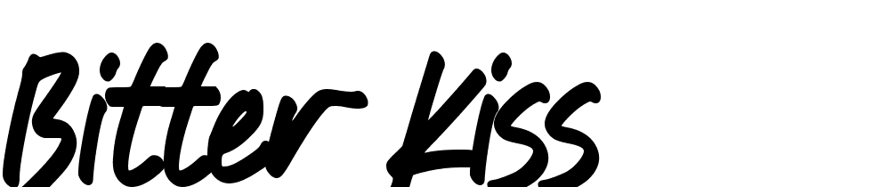 Bitter-Kiss font family download free