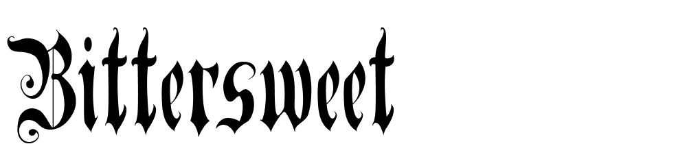 BitterSweet font family download free