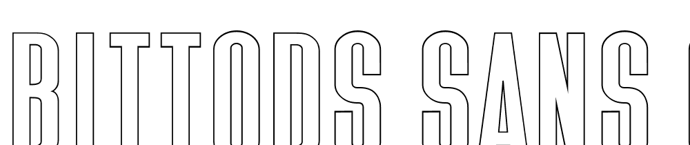 Bittods-Sans-Outline font family download free