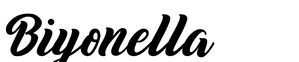 Biyonella font family download free