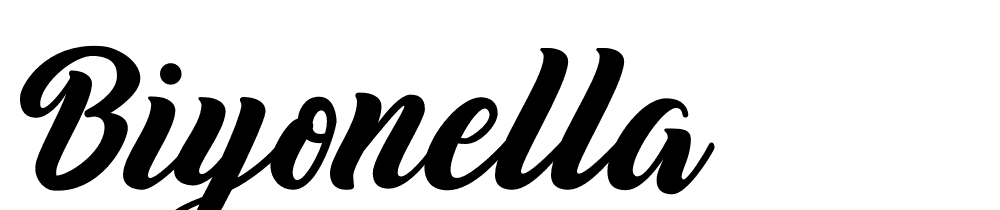 Biyonella font family download free