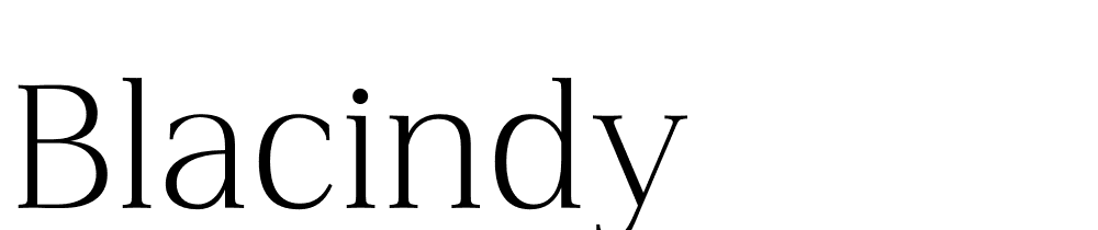 Blacindy font family download free