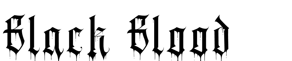 Black-Blood font family download free