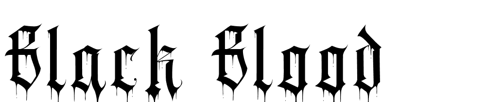 Black-Blood font family download free