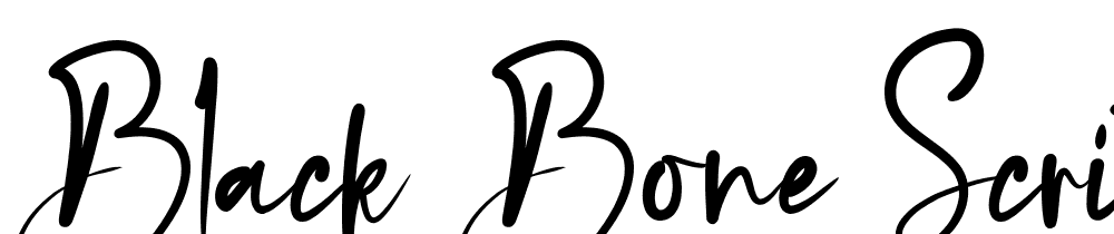 Black-Bone-Script font family download free