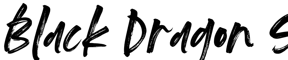 Black Dragon Script font family download free