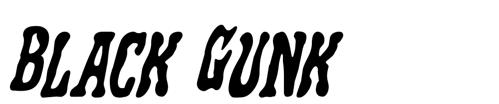 black_gunk font family download free