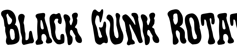 Black-Gunk-Rotated font family download free