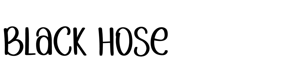 Black-Hose font family download free