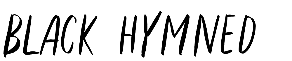 Black Hymned font family download free