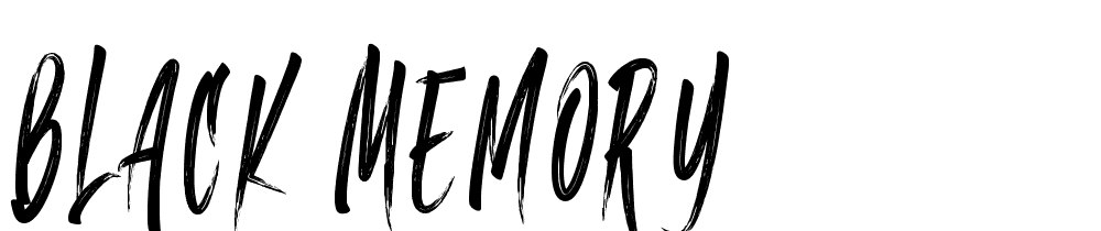 black_memory font family download free