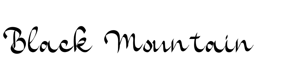 Black-Mountain font family download free