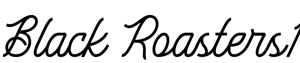 Black Roasters1 font family download free