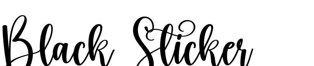 Black-Sticker font family download free