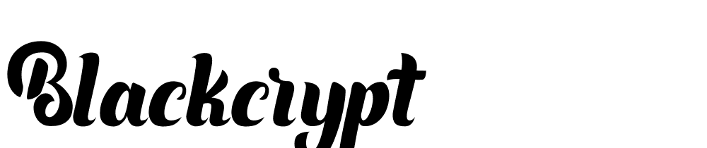 BlackCrypt font family download free