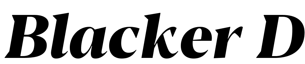 Blacker-Display-ExtraBold-Italic font family download free