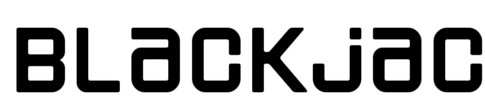 Blackjack font family download free