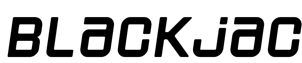 Blackjack-Rollin font family download free