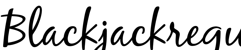 BlackJackRegular font family download free