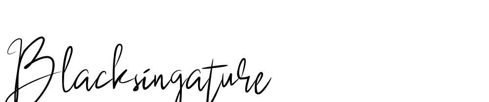 BlackSingature font family download free