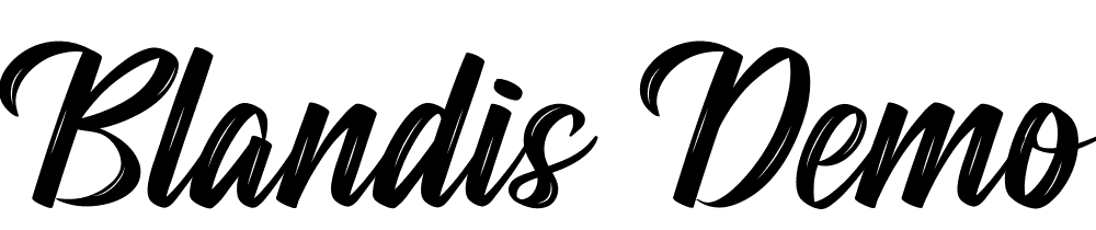 blandis-demo font family download free