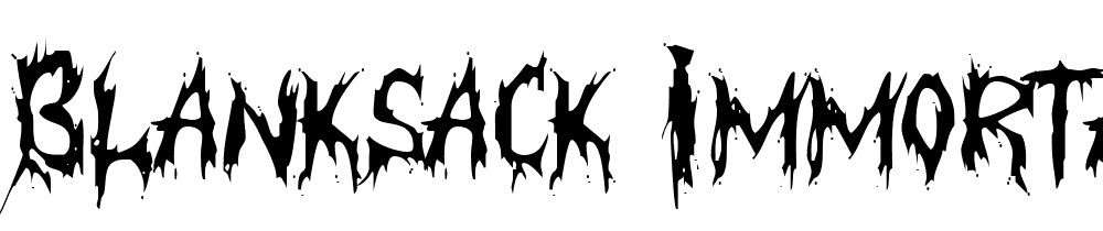 blanksack_immortal font family download free