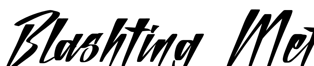 blashting-metale font family download free