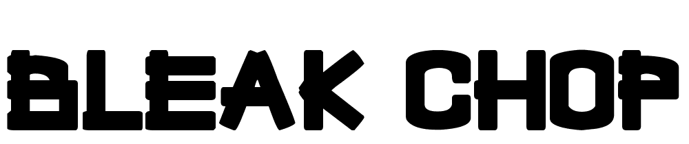 Bleak-Chop font family download free