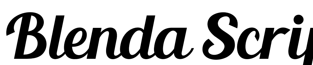 blenda-script font family download free