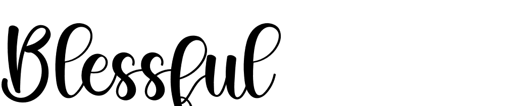 Blessful font family download free