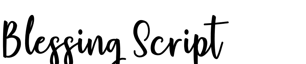 blessing-script font family download free