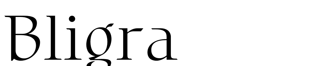 Bligra font family download free