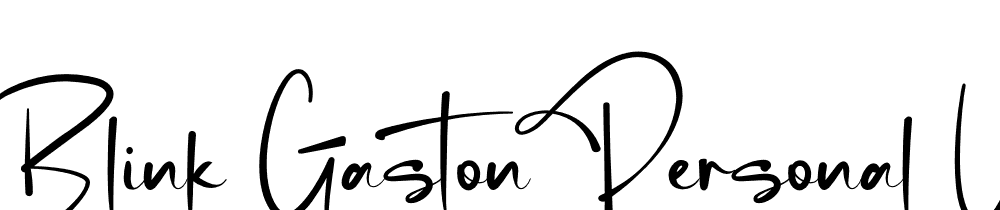 blink-gaston-personal-use font family download free