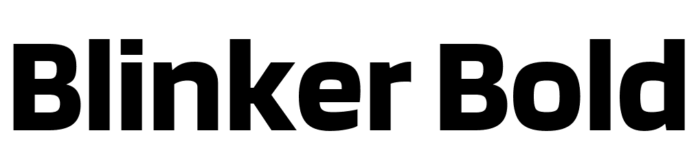 Blinker-Bold font family download free