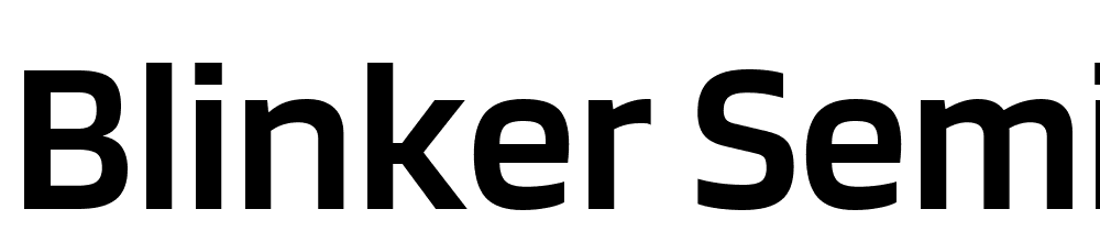 Blinker-SemiBold font family download free