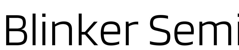 Blinker-SemiLight font family download free