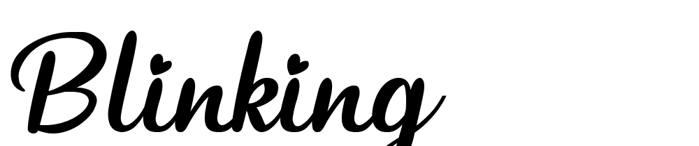 Blinking font family download free