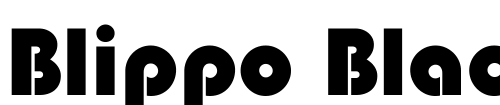 Blippo Black font family download free