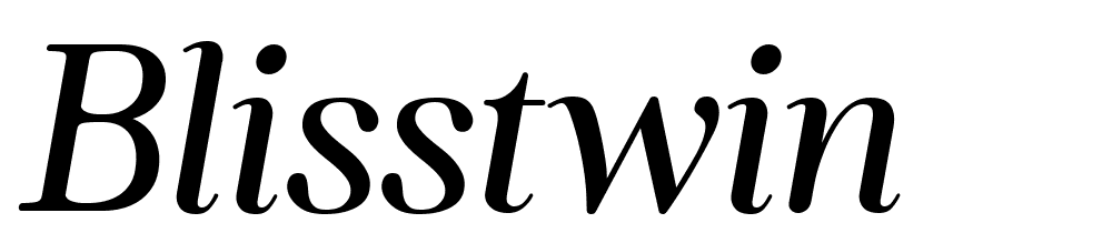 Blisstwin font family download free