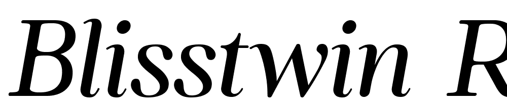 Blisstwin-Regular font family download free