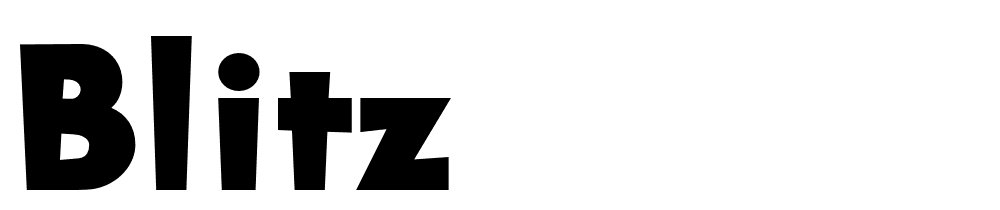 Blitz font family download free