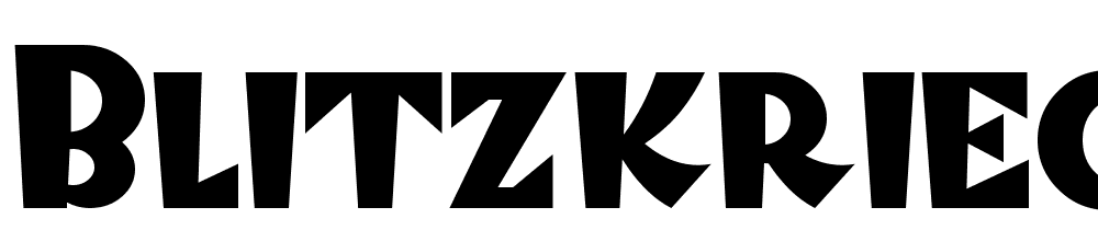 BlitzkriegNF font family download free